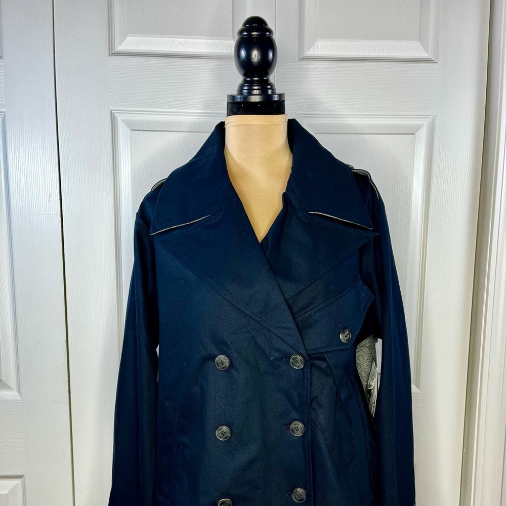 DO by Dee Ocleppo Mixed Media Short Trench Coat/ Jacket. NWT